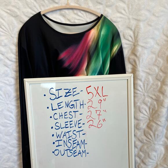 Multicolored light array pattern long sleeve tshirt unbranded preowned great - Picture 5 of 5